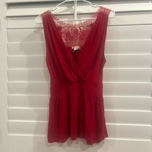 90s Urban Episode Embroidered Daisy Lace Babydoll Top